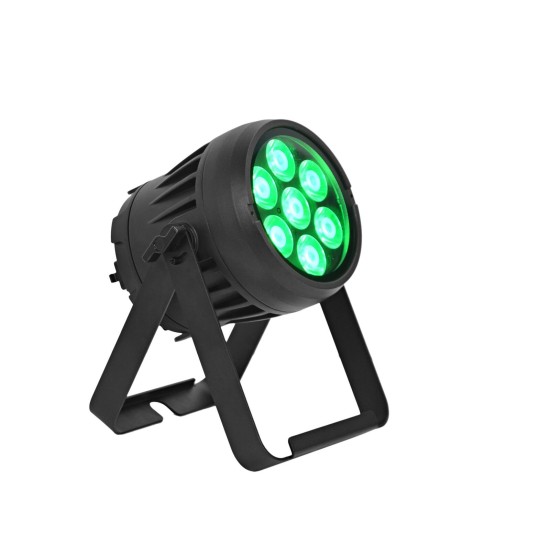 EUROLITE AKKU IP PAR 7 QCL CRMX MK2 - Proiettore LED RGBW a Batteria per Uso Esterno IP65
