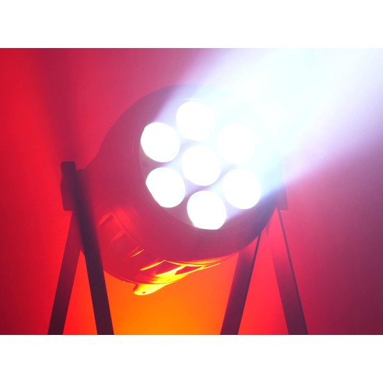 EUROLITE AKKU IP PAR 7 QCL CRMX MK2 - Proiettore LED RGBW a Batteria per Uso Esterno IP65