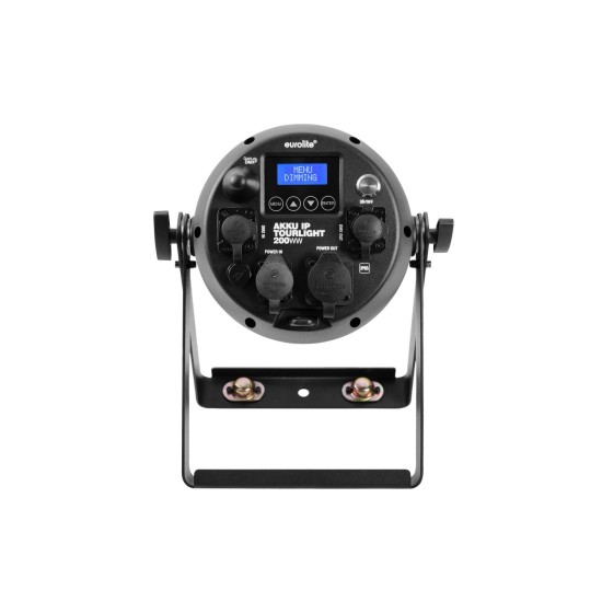 Proiettore LED a batteria EUROLITE AKKU IP Tourlight 200 WW 200W bianco caldo IP65 con DMX wireless