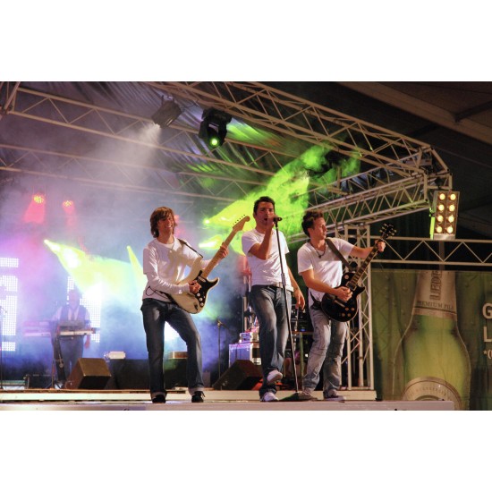 Faretto Teatro Fresnel Nero 300/500W - Regolabile 10° a 40°