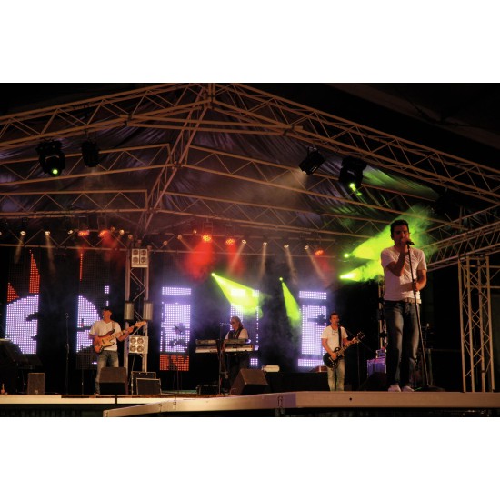 Faretto Teatro Fresnel Nero 300/500W - Regolabile 10° a 40°