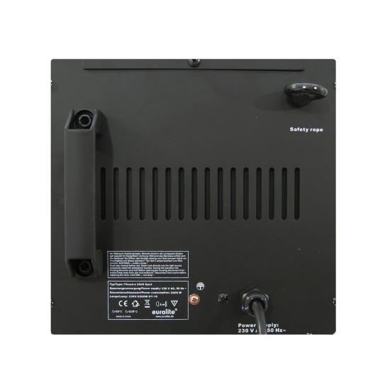 Proiettore Teatro 2000 Spot Nero - Antihalo, Regolabile 10°-40°