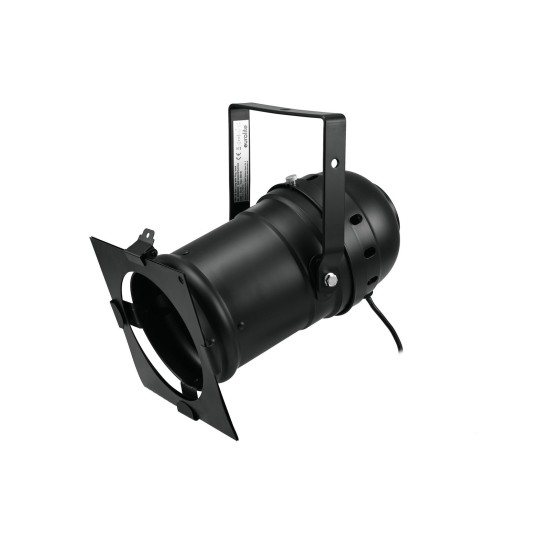 EUROLITE PAR-56 Proiettore LED da Palco Nero con Plug and Play