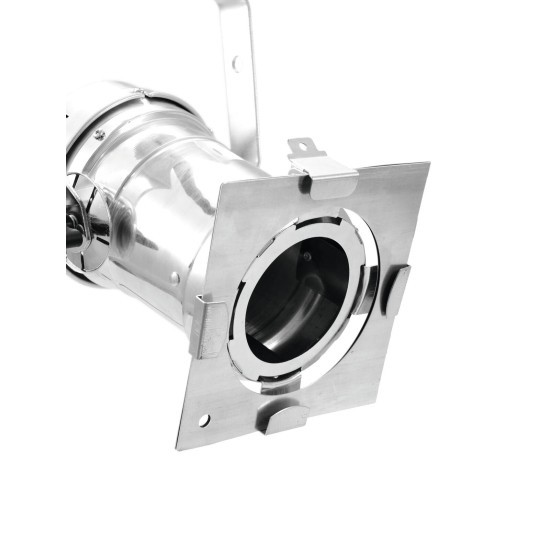 EUROLITE PAR-46 Spot per Lampade a Scarica, Montaggio E-27, Argento