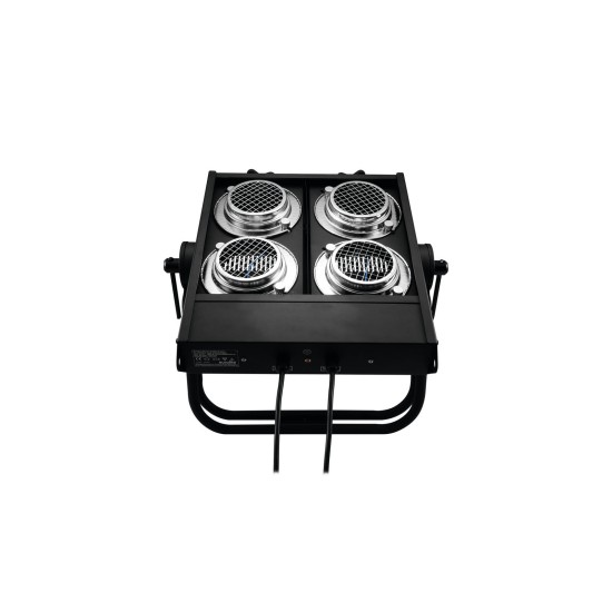 Accecatore Professionale 4xPAR-36 Nero - Effetti Luce Veloci e Regolabili