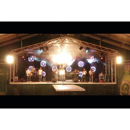 Accecatore Professionale 4xPAR-36 Nero - Effetti Luce Veloci e Regolabili