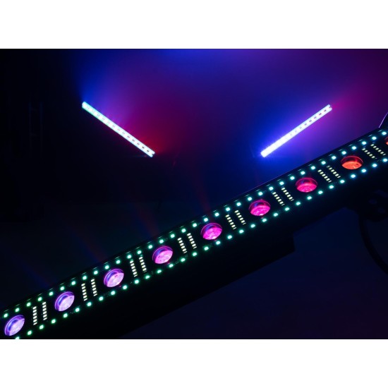 EUROLITE LED STP-15 QCL Barra: Illuminazione Scenografica Professionale con Effetti Beam RGBW