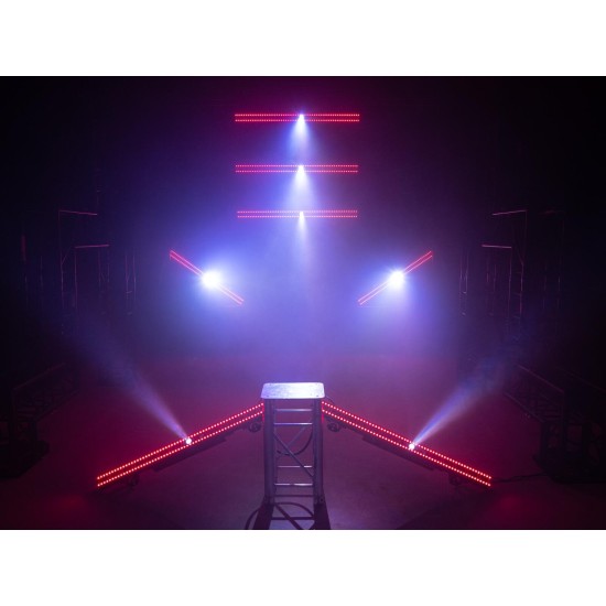 EUROLITE LED STP-15 QCL Barra: Illuminazione Scenografica Professionale con Effetti Beam RGBW