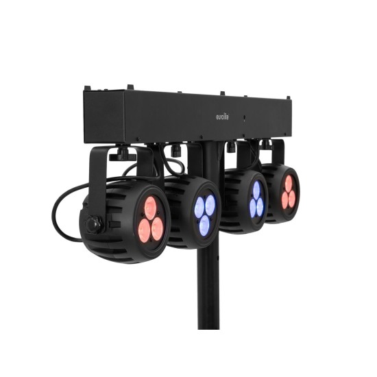 EUROLITE LED KLS-120: Set di Luci Compatte RGBW per Eventi e Palco