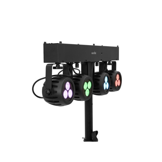 EUROLITE LED KLS-120: Set di Luci Compatte RGBW per Eventi e Palco
