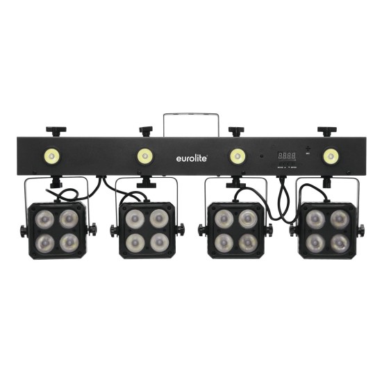 EUROLITE LED KLS-180: Set Luci Compatte con Effetti RGBW e Strobo per DJ e Eventi
