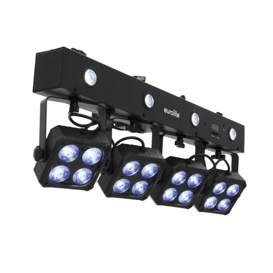 EUROLITE LED KLS-180: Set Luci Compatte con Effetti RGBW e Strobo per DJ e Eventi
