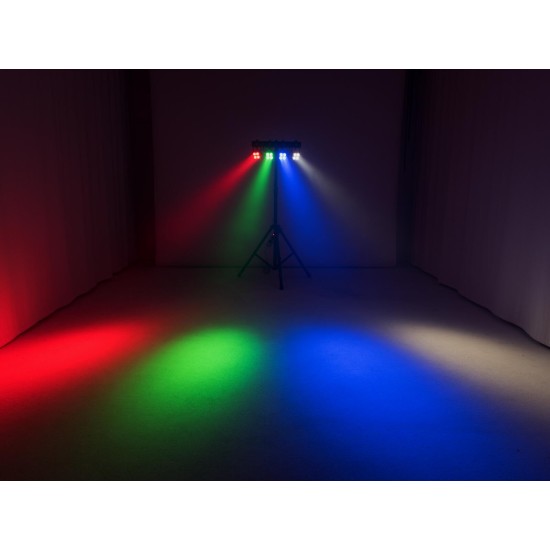 EUROLITE LED KLS-180: Set Luci Compatte con Effetti RGBW e Strobo per DJ e Eventi