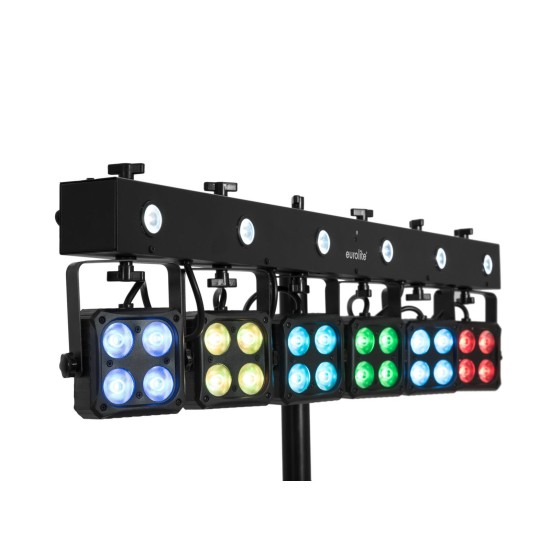 Set Luci Compatto EUROLITE LED KLS-180/6: Illuminazione Professionale con Effetto Stroboscopico