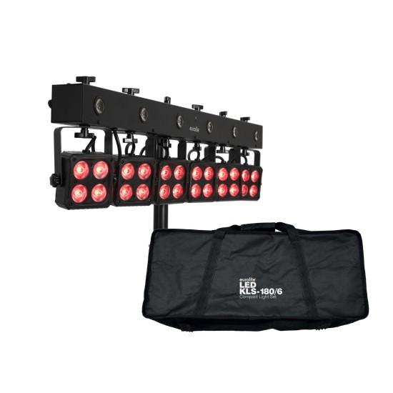 Set Luci Compatto EUROLITE LED KLS-180/6: Illuminazione Professionale con Effetto Stroboscopico