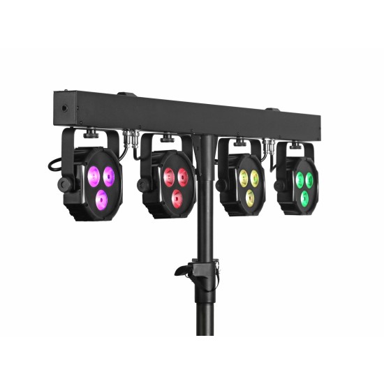 Eurolite LED KLS-402 Set Luci Compatto con Controllo Wireless e Borsa