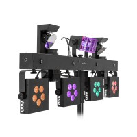 Set Luci Compatte EUROLITE LED KLS Scan Pro Next FX con Effetti UV e DMX