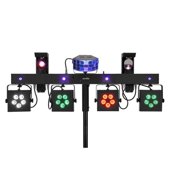Set Luci Compatte EUROLITE LED KLS Scan Pro Next FX con Effetti UV e DMX