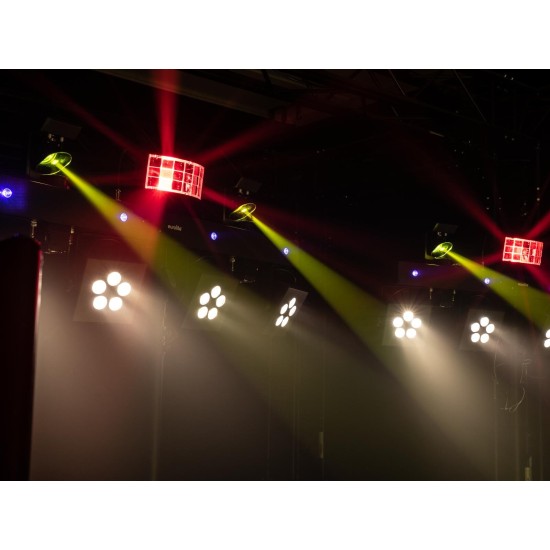 Set Luci Compatte EUROLITE LED KLS Scan Pro Next FX con Effetti UV e DMX