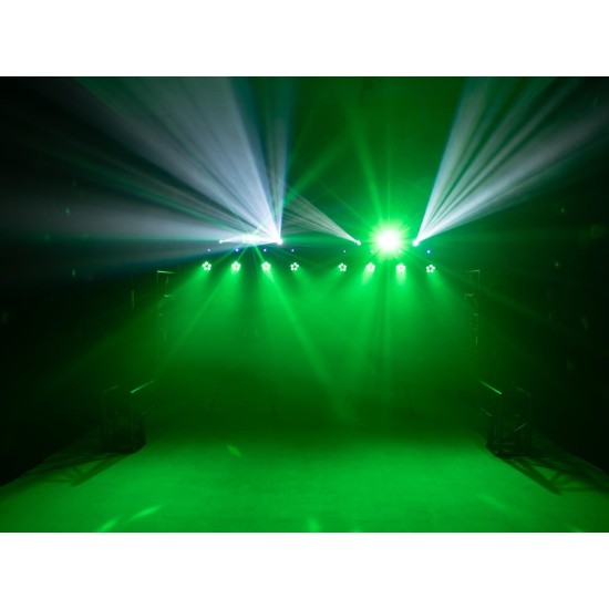 Set Luci Compatte EUROLITE LED KLS Scan Pro Next FX con Effetti UV e DMX