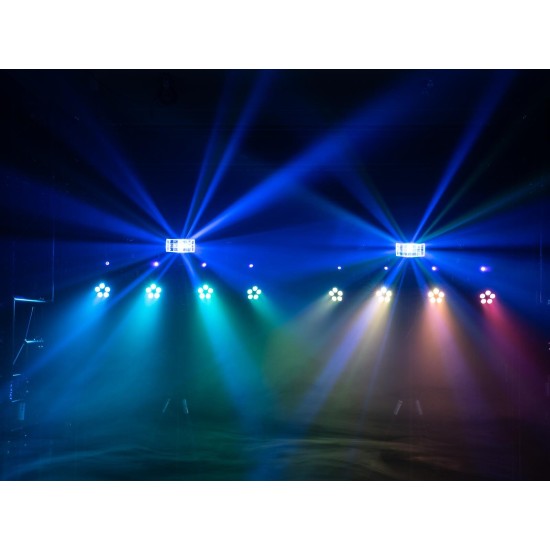 Set Luci Compatte EUROLITE LED KLS Scan Pro Next FX con Effetti UV e DMX