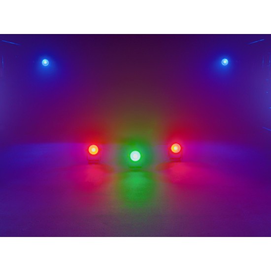 EUROLITE LED PARty Spot COB 15W RGB: Faro Compatto Professionale con DMX e Controllo IR