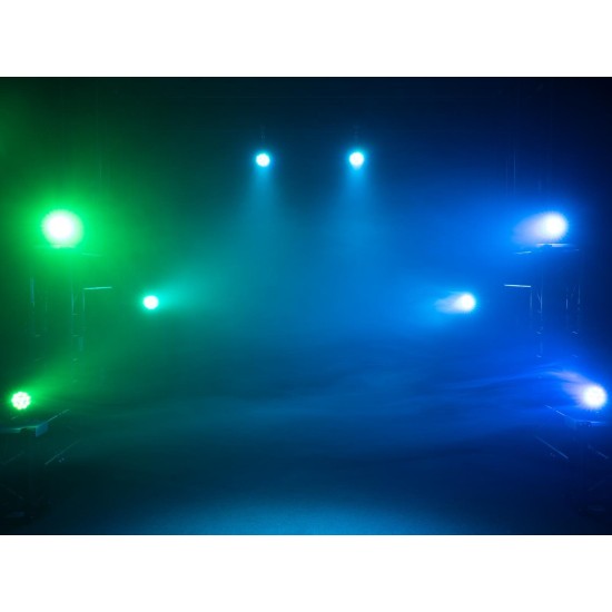Faretto LED EUROLITE PARty Spot Silent RGB WW 60W 4in1 con DMX, Silenzioso e senza Sfarfallio
