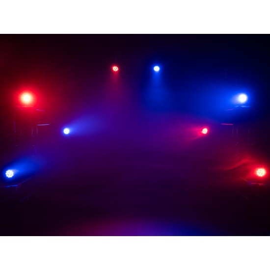 Faretto LED EUROLITE PARty Spot Silent RGB WW 60W 4in1 con DMX, Silenzioso e senza Sfarfallio