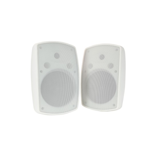 Coppia casse acustiche per esterno IP44 hi-fi da muro 160W bianche - BH8