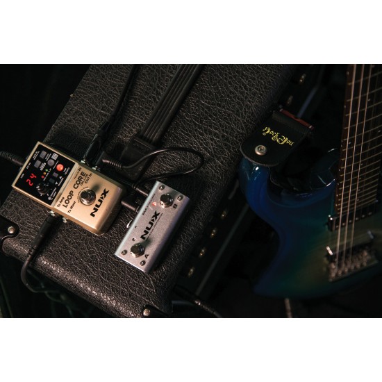 Kit Pedale Effetto Looper e Doppio Footswitch per Chitarra Elettrica - NUX Loop Core Deluxe 24-bit Looper Pedal Bundle Kit Pedale Effetto Looper e Doppio Footswitch per Chitarra Elettrica - NUX Loop Core Deluxe 24-bit Looper Pedal Bundle