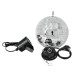 EUROLITE Set Professionale: Sfera a Specchio 20 cm con Spot LED per Illuminazione Scenografica