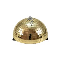 EUROLITE Semi-sfera a Specchio Oro 20 cm Motorizzata per Effetto Luce DMX