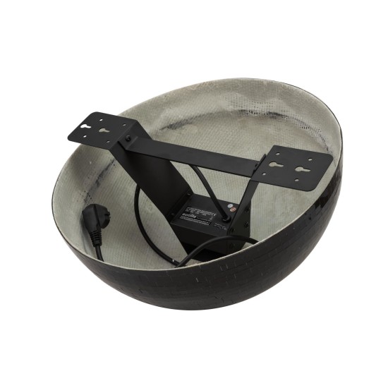 EUROLITE Mezza Sfera a Specchio 50cm Nera con Motore per Effetti di Luce Scenografici