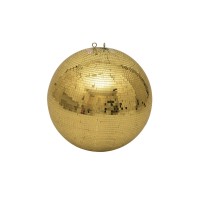 EUROLITE Sfera a Specchio Oro 40 cm con Facette Perfette per Effetti di Luce Scenografica