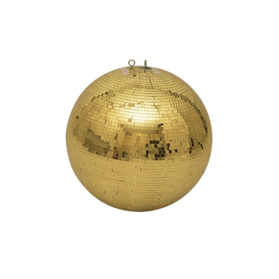 EUROLITE Sfera a Specchio Oro 40 cm con Facette Perfette per Effetti di Luce Scenografica