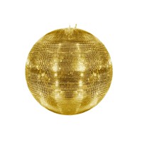 EUROLITE Sfera a Specchio Oro 100 cm con Occhiello di Sicurezza