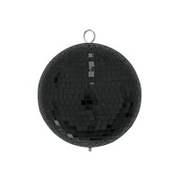 EUROLITE Sfera a Specchio Nera 20 cm - Effetto Scenografico con Sfaccettature