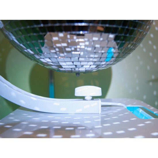 Supporto per Treppiede Eurolite con Motore Integrato per Sfere a Specchio fino a 50 cm, Bianco