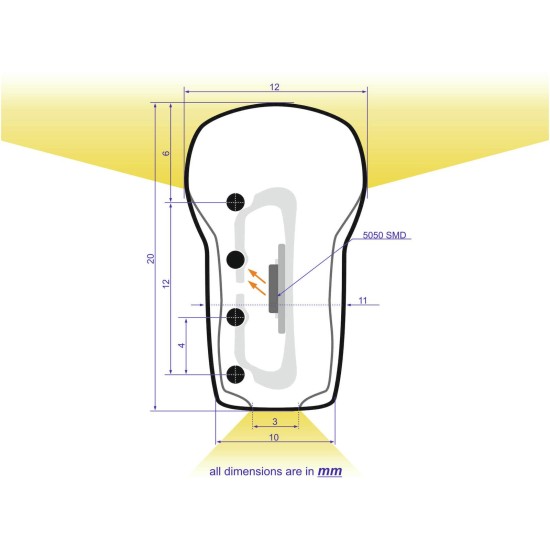 EUROLITE LED Neon Flex RGB 230V Slim - Proiettore LED da Palco 100cm