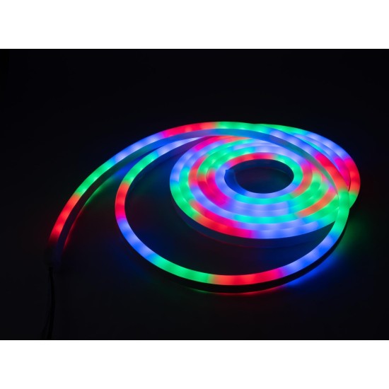 EUROLITE LED Pixel Neon Flex RGB 12V - 5m Tubo Flessibile con Telecomando IR