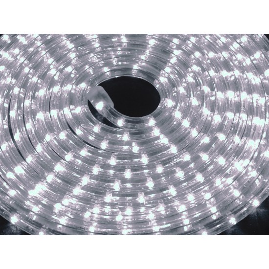 EUROLITE Rubberlight LED RL1-230V Bianco Freddo 6400K - Tubo Flessibile 44m per Illuminazione Decorativa