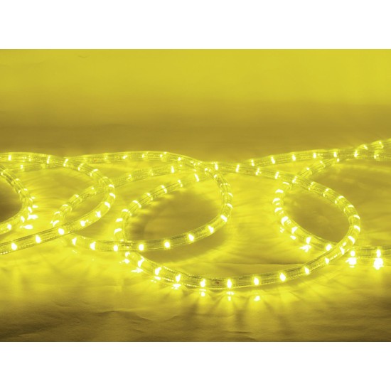 EUROLITE Rubberlight LED RL1-230V Giallo 44m - Illuminazione Decorativa Flessibile e Resistente