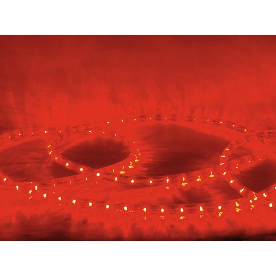 EUROLITE RUBBERLIGHT LED RL1-230V Rosso 44m - Illuminazione Decorativa a Effetto Luce