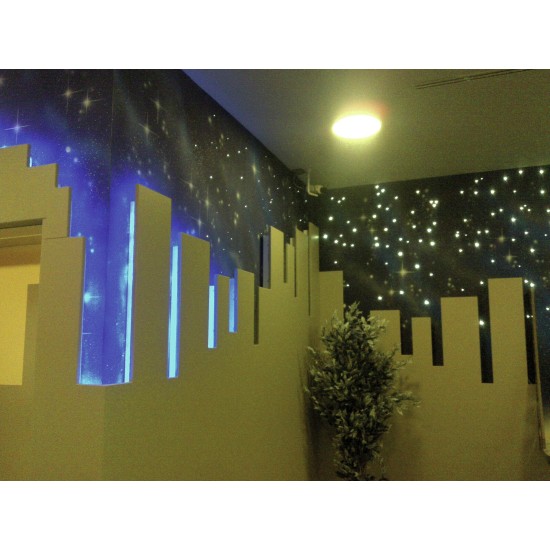 EUROLITE RUBBERLIGHT LED RL1-230V Blu 9m - Illuminazione Decorativa a LED Flessibile