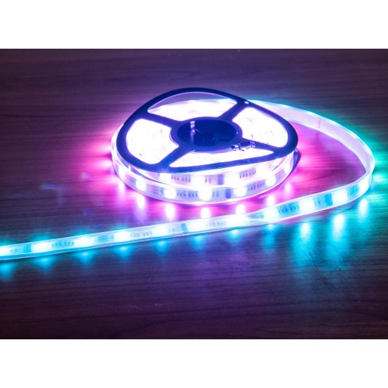 EUROLITE LED IP Pixel Strip 160 RGB 5m 12V - Striscia LED Digitale con Effetti DMX