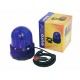 Lampeggiante polizia blu 12V 21W con Base Magnetica e Cavo Accendisigari