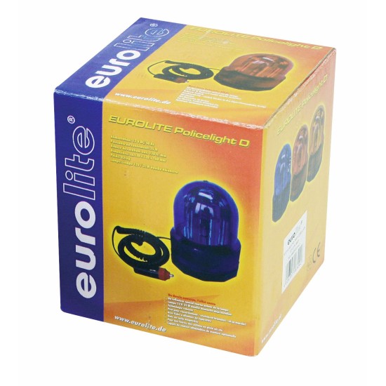 Lampeggiante polizia blu 12V 21W con Base Magnetica e Cavo Accendisigari