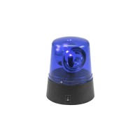 Mini Luce di Polizia LED Blu EUROLITE - USB/Batteria, Proiettore a 360°