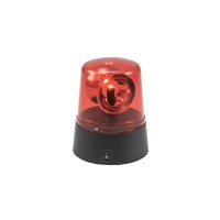 Eurolite LED Mini Luce di Polizia Rossa - Batteria/USB per Effetti Speciali