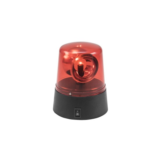 Eurolite LED Mini Luce di Polizia Rossa - Batteria/USB per Effetti Speciali